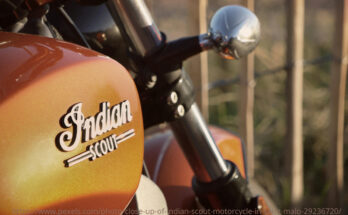 Indian 101 Scout zeigt einen Tank von einer Indian