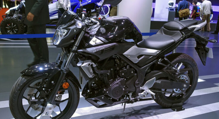 Yamaha Motorrad gebraucht kaufen zeigt eine Yamaha MT 03
