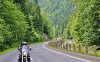 Motorradtour in den Bergen